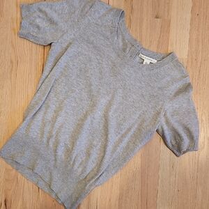 Banana Republic Light Gray Knit Top